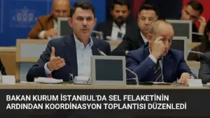 Bakan Kurum İstanbul’da Sel Felaketinin Ardından Koordinasyon Toplantısı Düzenledi