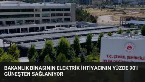 Bakanlık Binasının Elektrik İhtiyacının Yüzde 90'ı Güneşten Sağlanıyor