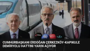 Cumhurbaşkanı Erdoğan Çerkezköy-Kapıkule Demiryolu Hattını Yarın Açıyor