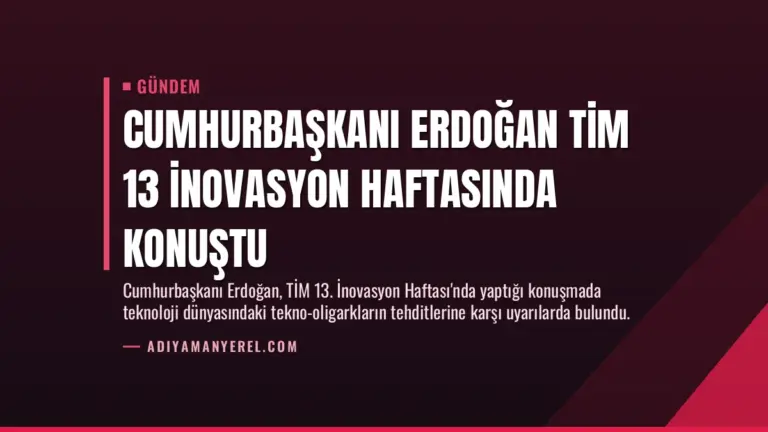 Cumhurbaşkanı Erdoğan TİM 13 İnovasyon Haftasında Konuştu
