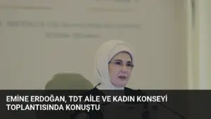Emine Erdoğan, TDT Aile ve Kadın Konseyi toplantısında konuştu