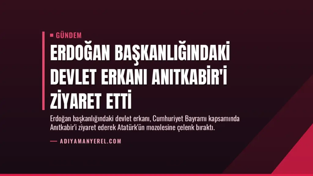 Erdoğan başkanlığındaki devlet erkanı Anıtkabir'i ziyaret etti