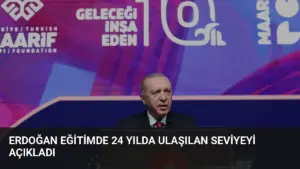 Erdoğan Eğitimde 24 Yılda Ulaşılan Seviyeyi Açıkladı