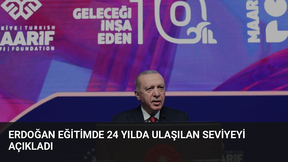 Erdoğan Eğitimde 24 Yılda Ulaşılan Seviyeyi Açıkladı