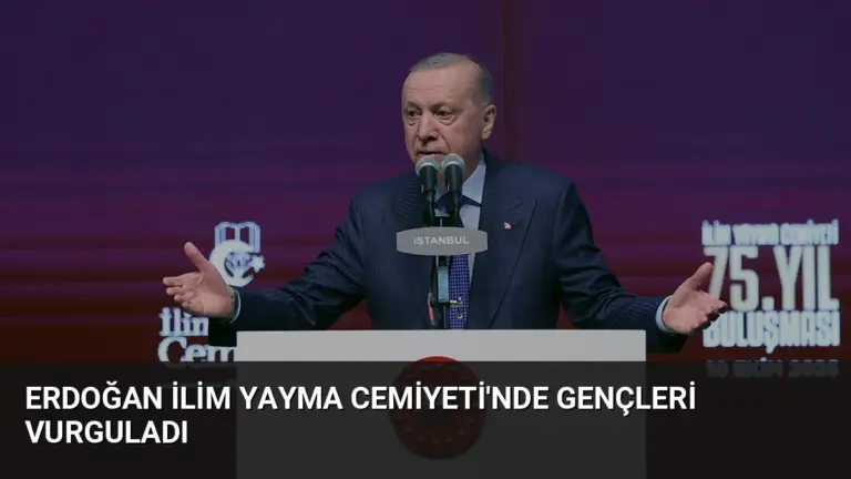 Erdoğan İlim Yayma Cemiyeti’nde Gençleri Vurguladı