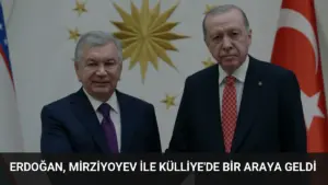 Erdoğan, Mirziyoyev ile Külliye'de bir araya geldi