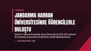 Jandarma Harran Üniversitesinde Öğrencilerle Buluştu