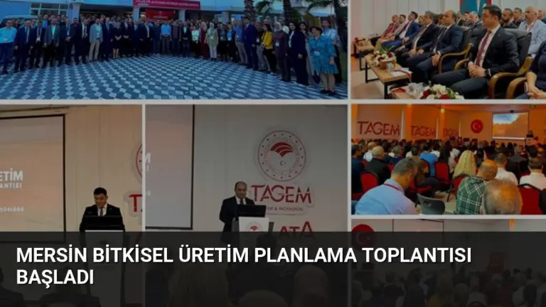 Mersin Bitkisel Üretim Planlama Toplantısı Başladı