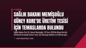 Sağlık Bakanı Memişoğlu Güney Kore’de Üretim Tesisi İçin Temaslarda Bulundu
