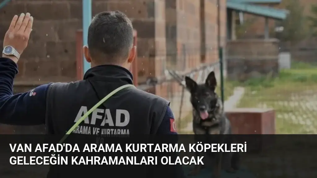 Van AFAD'da Arama Kurtarma Köpekleri Geleceğin Kahramanları Olacak